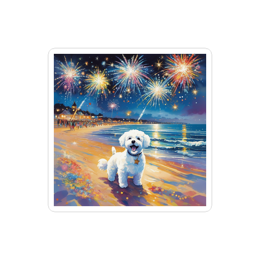 PugMug Custom Bichons Frise Sticker