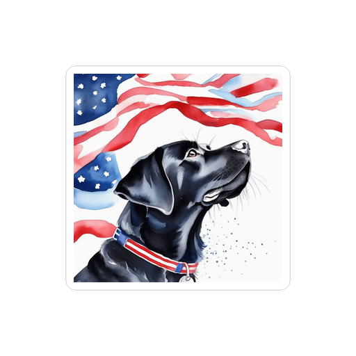 PugMug Custom Black Labrador Retriever Sticker