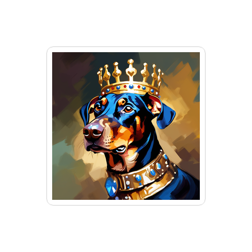 PugMug Custom Doberman Pinscher Sticker