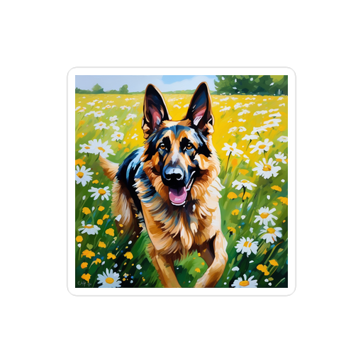 PugMug Custom German Shepherd Dog Sticker