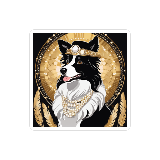 PugMug Custom Border Collie Sticker
