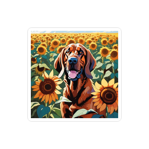 PugMug Custom Bloodhound Sticker