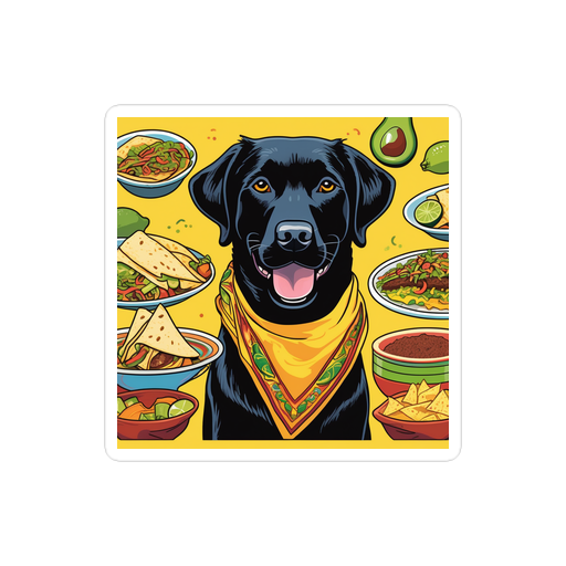 PugMug Custom Black Labrador Retriever Sticker