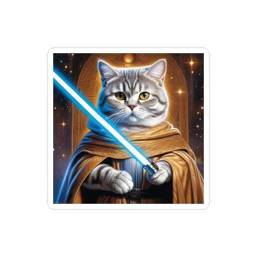 PugMug Custom Tabby British Shorthair Cat Sticker