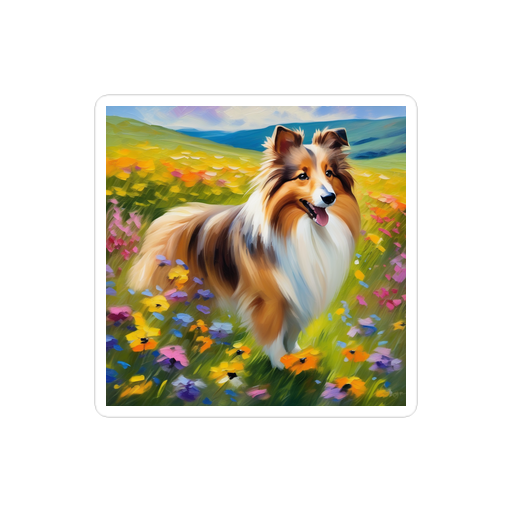 PugMug Custom Shetland Sheepdog Sticker