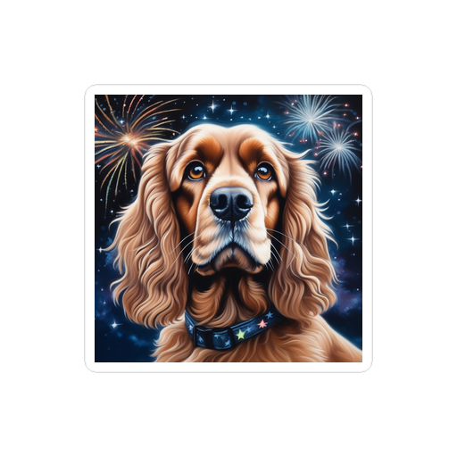 PugMug Custom Cocker Spaniel Sticker