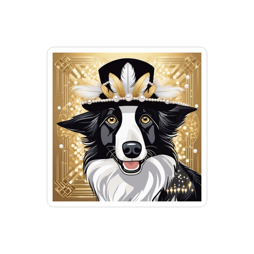 PugMug Custom Border Collie Sticker