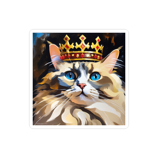 PugMug Custom Tabby Ragdoll Cat Sticker