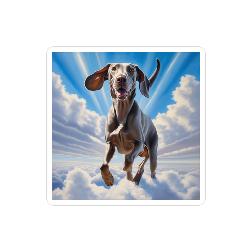 PugMug Custom Weimaraner Sticker