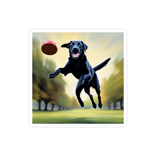 PugMug Custom Black Labrador Retriever Sticker