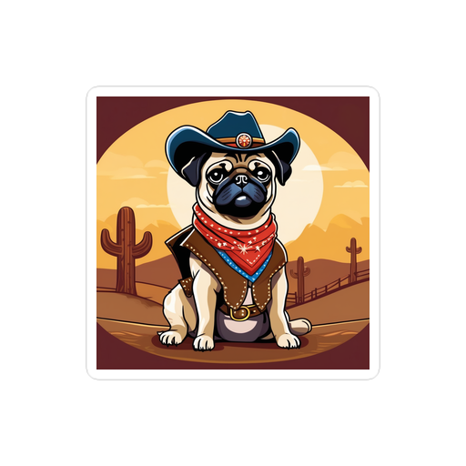 PugMug Custom Pug Sticker