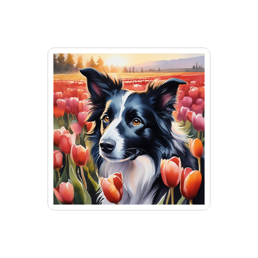 PugMug Custom Border Collie Sticker
