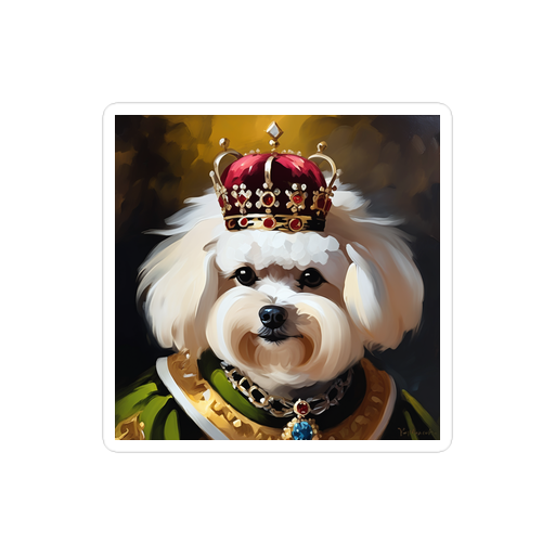 PugMug Custom Bichons Frise Sticker