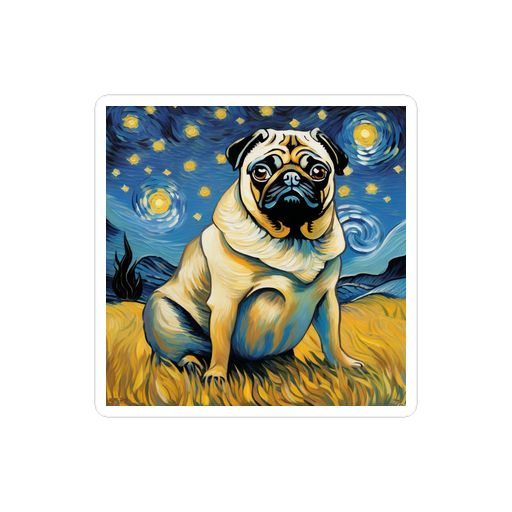 PugMug Custom Pug Sticker