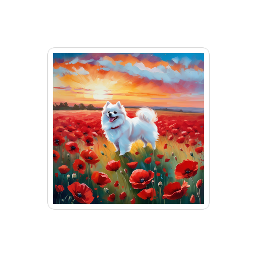 PugMug Custom White Pomeranian Sticker