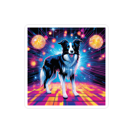 PugMug Custom Border Collie Sticker