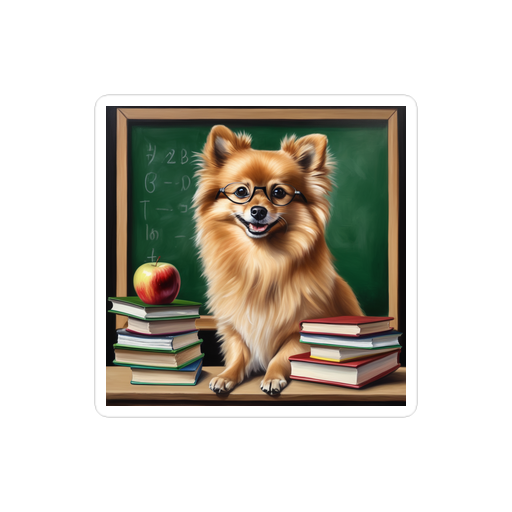 PugMug Custom Tan Pomeranian Sticker