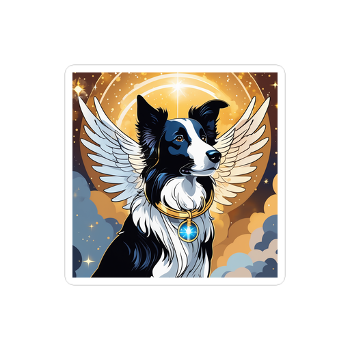 PugMug Custom Border Collie Sticker