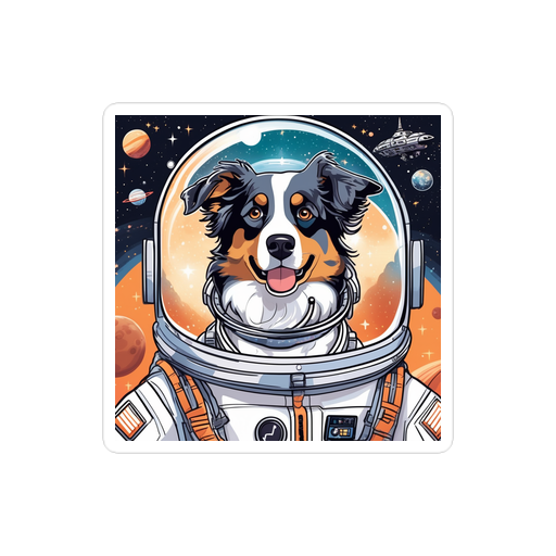 PugMug Custom Australian Shepherd Dog Sticker