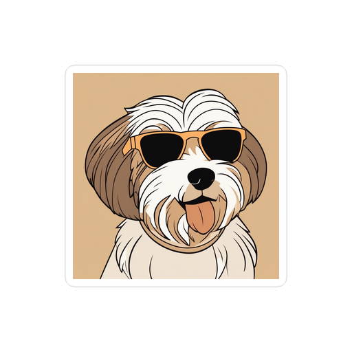 PugMug Custom Tan Havanese Dog Sticker