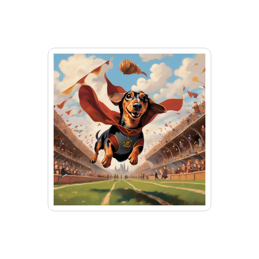 PugMug Custom Tan Dachshund Sticker