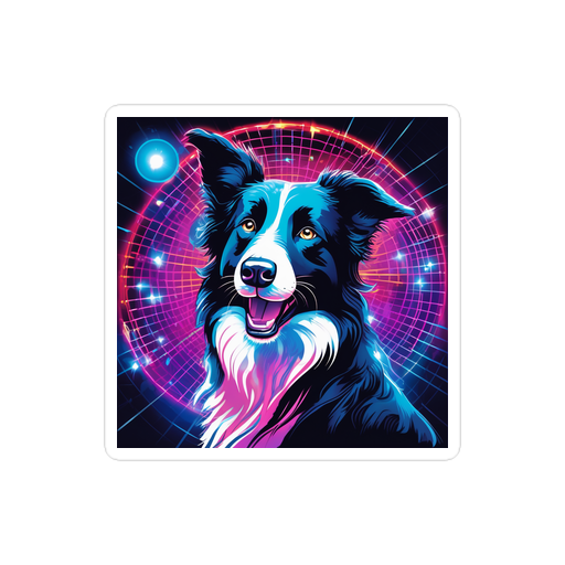 PugMug Custom Border Collie Sticker