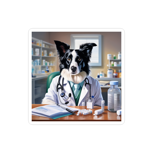 PugMug Custom Border Collie Sticker