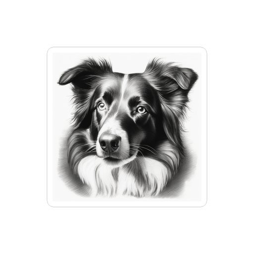 PugMug Custom Border Collie Sticker