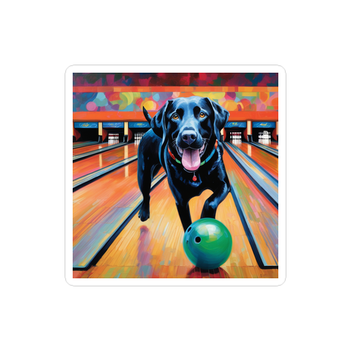 PugMug Custom Black Labrador Retriever Sticker