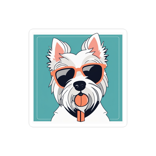 PugMug Custom West Highland White Terrier Sticker