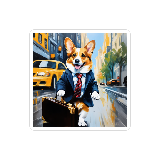 PugMug Custom Pembroke Welsh Corgi Sticker