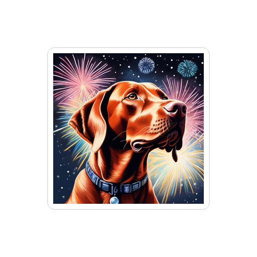 PugMug Custom Vizsla Sticker