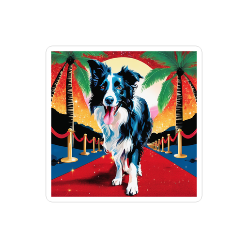 PugMug Custom Border Collie Sticker