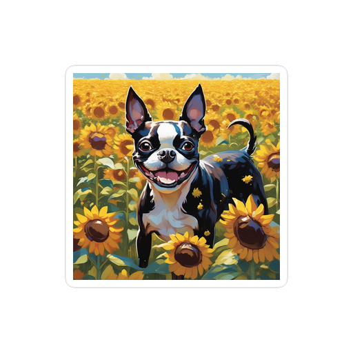 PugMug Custom Boston Terrier Sticker