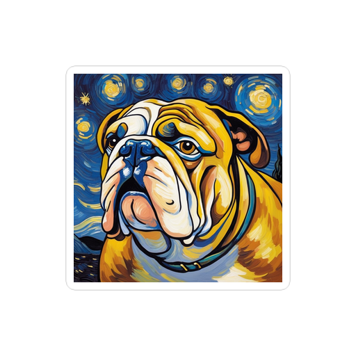 PugMug Custom Bulldog Sticker