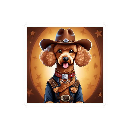 PugMug Custom Tan Poodle Sticker