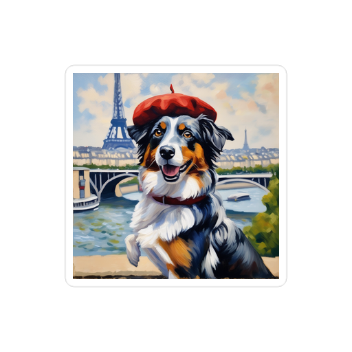 PugMug Custom Australian Shepherd Dog Sticker