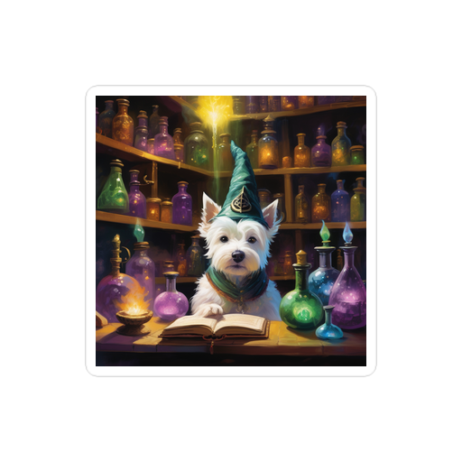 PugMug Custom West Highland White Terrier Sticker