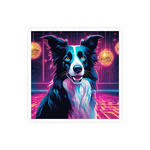 PugMug Custom Border Collie Sticker