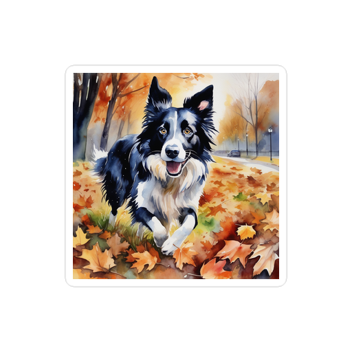 PugMug Custom Border Collie Sticker