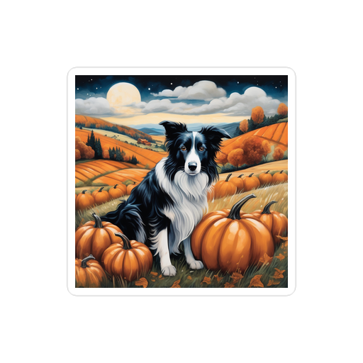 PugMug Custom Border Collie Sticker