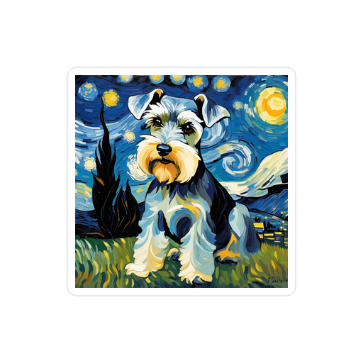 PugMug Custom Miniature Schnauzer Sticker