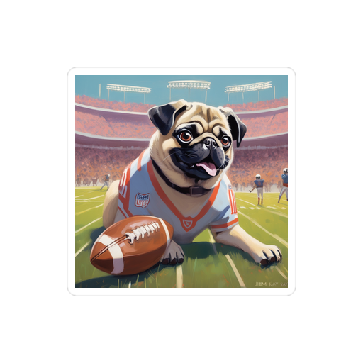 PugMug Custom Pug Sticker