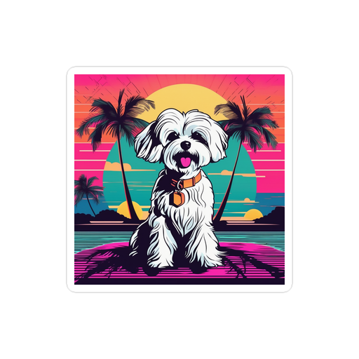 PugMug Custom Maltese Dog Sticker