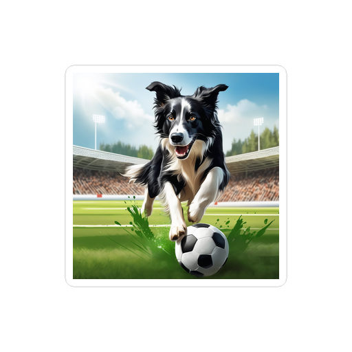 PugMug Custom Border Collie Sticker