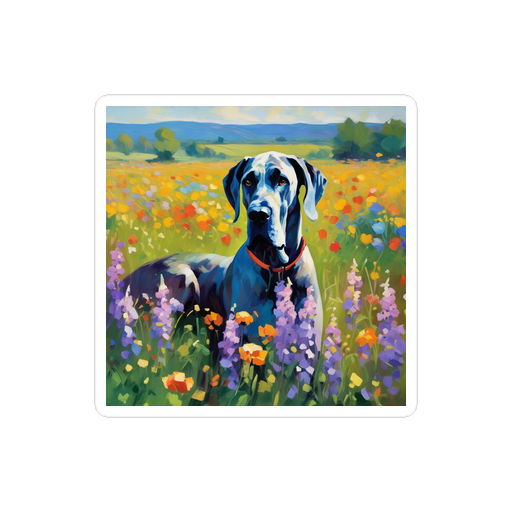 PugMug Custom Great Dane Sticker