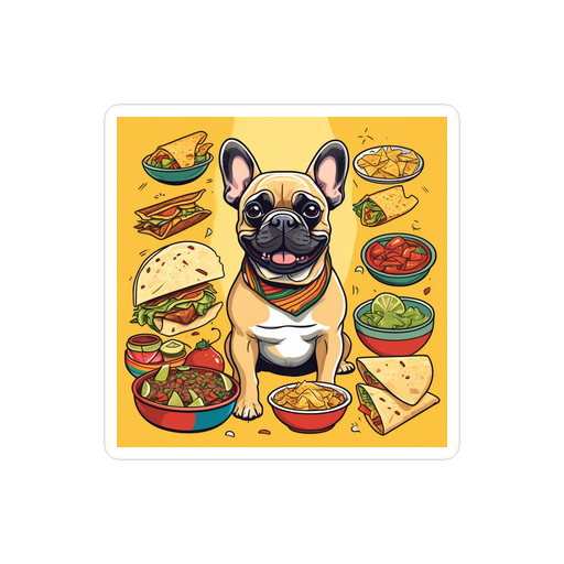 PugMug Custom Tan French Bulldog Sticker