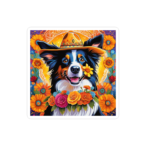 PugMug Custom Border Collie Sticker