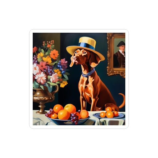 PugMug Custom Vizsla Sticker