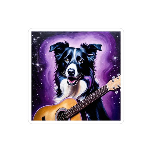 PugMug Custom Border Collie Sticker